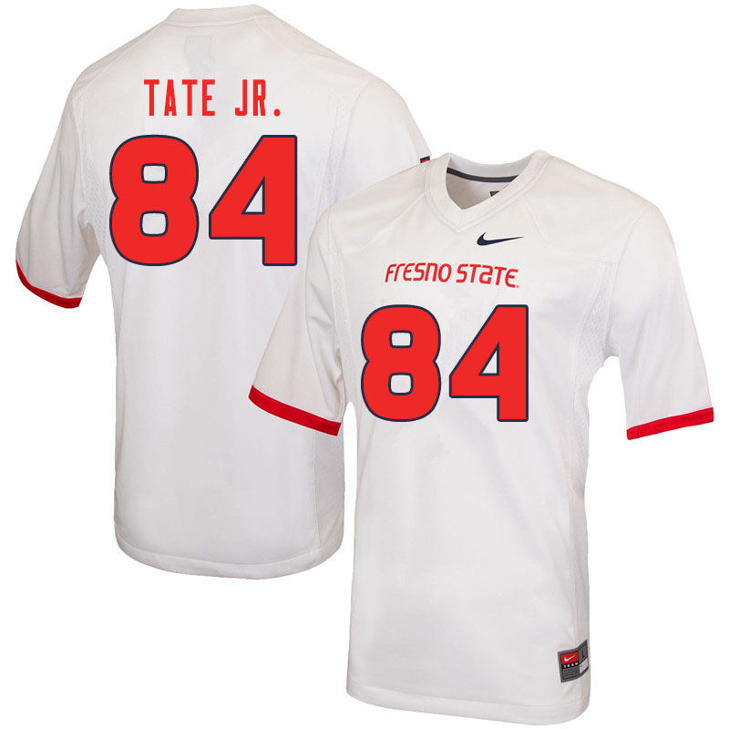 Men #84 David Tate Jr. Fresno State Bulldogs College Football Jerseys Sale-White